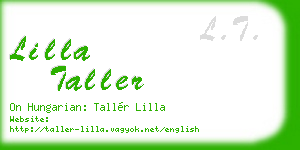 lilla taller business card