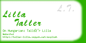lilla taller business card